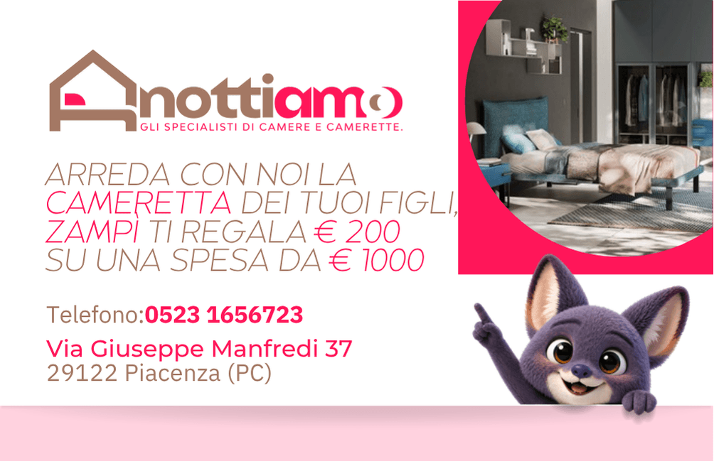 Biglietto sconto NottiAmo: Zampì ti regala €200 su una spesa da €1000