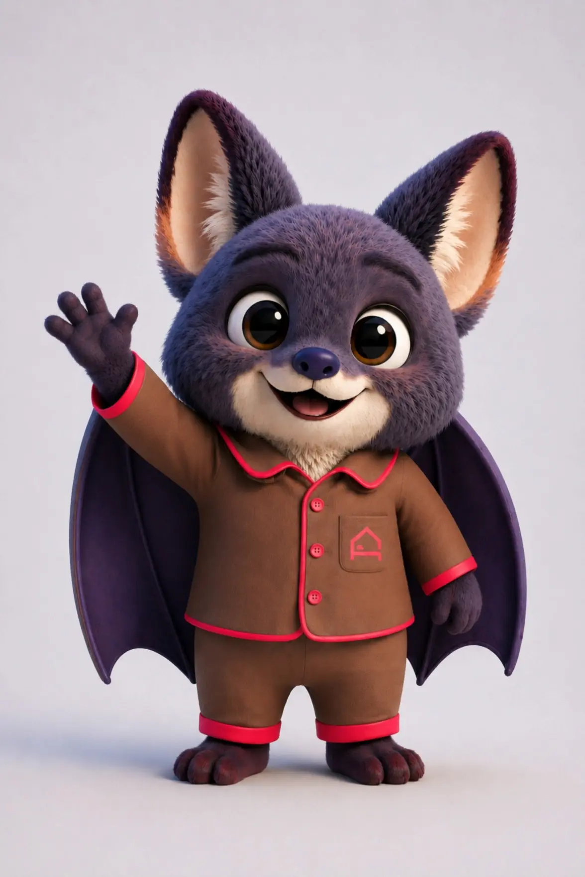 Zampì — il pipistrello NottiAmo in tutina da notte ti saluta